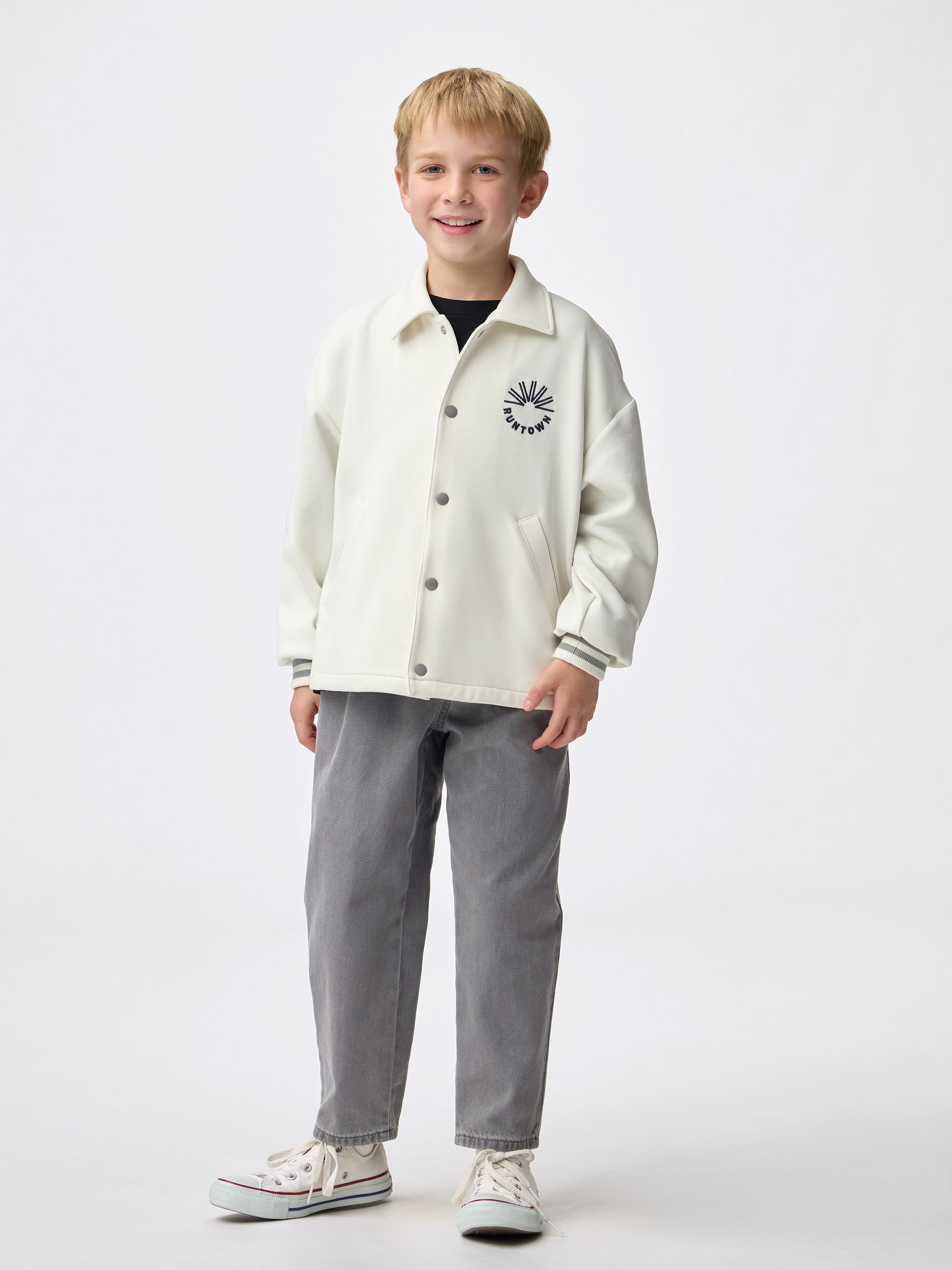 パフスウェットコーチジャケット